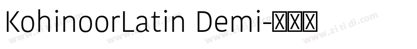KohinoorLatin Demi字体转换